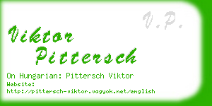 viktor pittersch business card